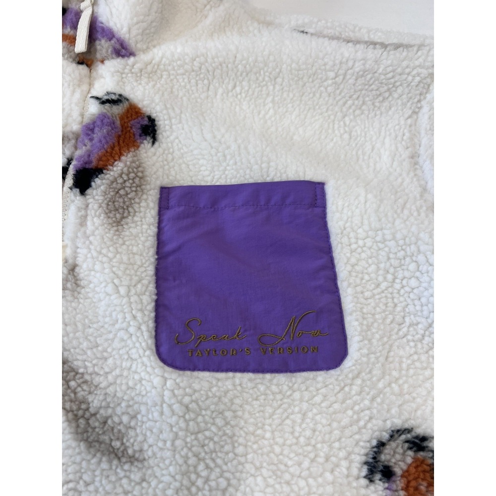 Taylor Swift Speak Now Koi Fish 1/4 Zip Sherpa Pullover Size L - Picture 2 of 8